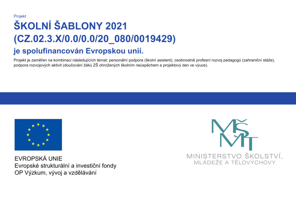 Školní šablony 2021